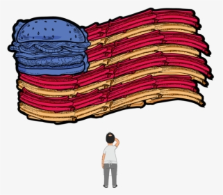 Bb Tm Burgerflag - Illustration, HD Png Download, Free Download