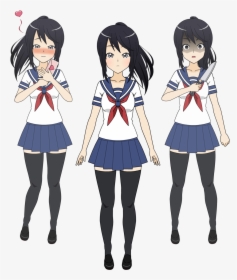 Yandere Simulator Anime Ayano - Draw Anime Yandere Chan, HD Png Download, Free Download