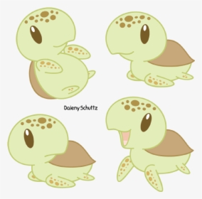 Chibi Loggerhead Sea Turtle By Daieny - Cute Sea Turtle Drawing, HD Png Download, Free Download