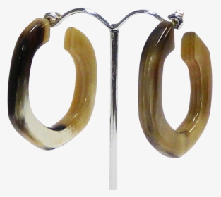 - African Horn Hexa Hoop Earring Polished - Earrings, HD Png Download, Free Download