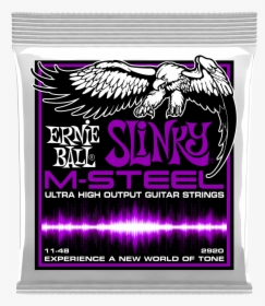 Ernie Ball Power Slinky M Steel Electric Guitar Strings - Ernie Ball M Steel Regular Slinky, HD Png Download, Free Download