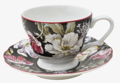 Buy Devnow Porcelain Gisela Black Cup/saucer 215ml - Devnow Catalogue, HD Png Download, Free Download