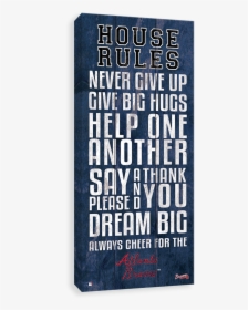 Atlanta Braves House Rules - Poster, HD Png Download, Free Download