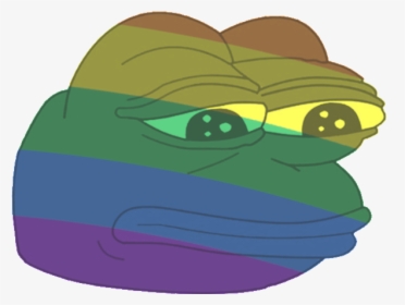 Kappa Pride Png - Sad Frog, Transparent Png, Free Download