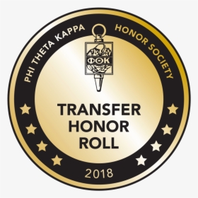 Ptk Honor Roll Emblem Gold - Phi Theta Kappa, HD Png Download, Free Download