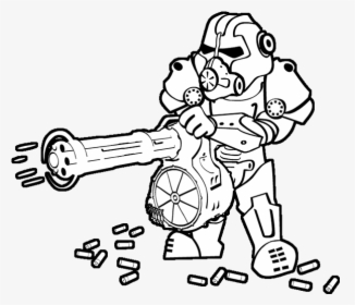Fallout Power Armor Coloring - Fallout Power Armor Icon, HD Png Download, Free Download