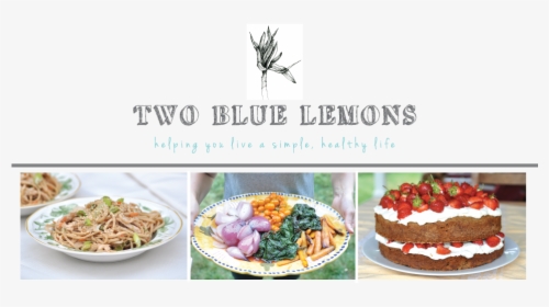 Two Blue Lemons - Food Blog Header, HD Png Download, Free Download