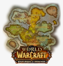 World Of Warcraft Wiki - Wow Draenor Map, HD Png Download, Free Download