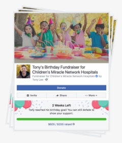 Fb Birthday Fundraiser Example, HD Png Download, Free Download