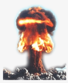 #ftestickers #fire #flames #explosion #nuclear #mushroomcloud - Atomic Bomb Explosion, HD Png Download, Free Download