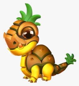 Pineapple Dragon Baby - Dragon Mania Legends Dragones Bebes, HD Png Download, Free Download