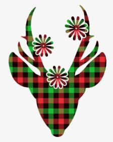 Buffalo Plaid Deer, Deer, Holiday, Christmas, Winter, HD Png Download, Free Download
