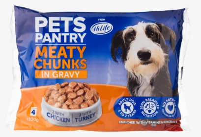 Pets Pantry From Hilife Meaty Chunks In Gravy 4 X 100g - Companion Dog, HD Png Download, Free Download