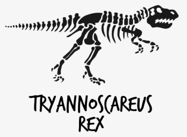 Download Tyrannosaurus Rex Halloween Cut File Png - Dinosaur Skeleton Svg Free, Transparent Png, Free Download
