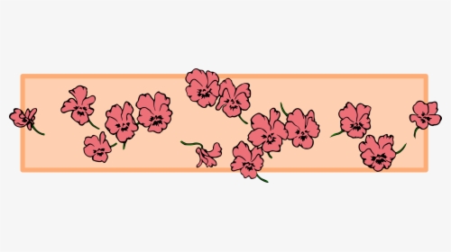 Pink,flower,art - Png Dividers Floral Clipart, Transparent Png, Free Download