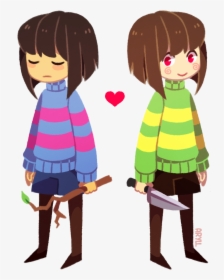 Frisk Y Chara Undertale, HD Png Download, Free Download