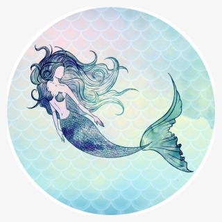 Watercolor Painting - Mermaid Watercolor, HD Png Download, Free Download