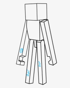 How To Draw Enderman From Minecraft - Draw Minecraft Enderman Easy, HD Png Download, Free Download