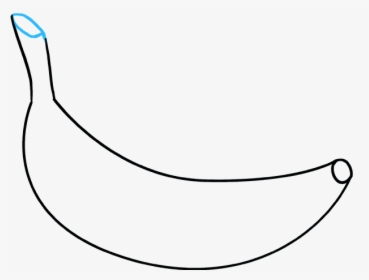 How To Draw Banana - Line Art, HD Png Download, Free Download