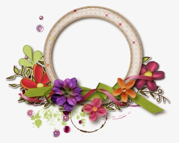 Round Flower Frame Png - Hd Flower Frame Png, Transparent Png, Free Download