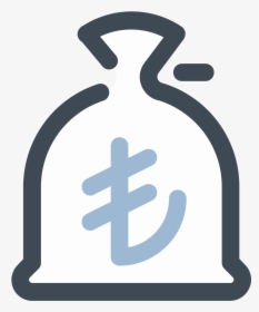 Money Bag Lira Icon - Portable Network Graphics, HD Png Download, Free Download