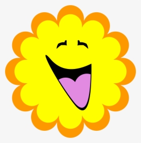 Emoticon,heart,love - Flower Happy Clipart, HD Png Download, Free Download
