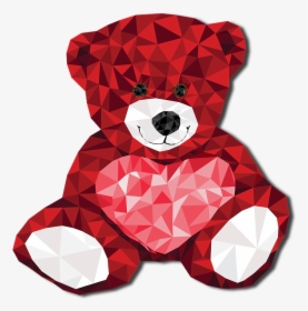 Valentine, Red, Heart, Bear, Smile, Occasion, Holiday - Valentines Day, HD Png Download, Free Download