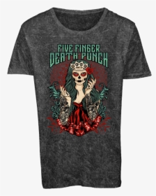 Lady Muerta Mineral Wash Tee - Harley Quinn, HD Png Download, Free Download