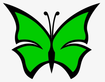 Green Cliparts Colour - Red Butterfly Png Clipart, Transparent Png, Free Download