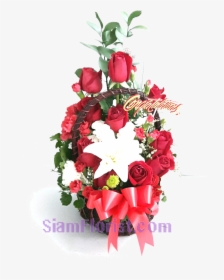 2499 Basket Of Lilies And Roses Start Us$78 - Garden Roses, HD Png Download, Free Download
