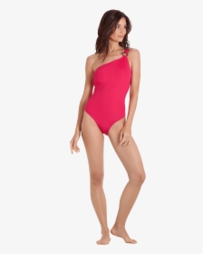 Vilebrequin Women Asymmetrical One Piece Swimsuit Solid - Maillot, HD Png Download, Free Download