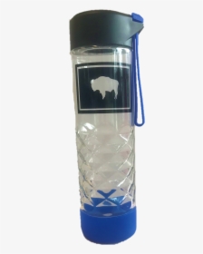 Wyoming Flag Glass Water Bottle - Buffalo Outline, HD Png Download, Free Download