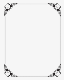 Border Frames Png Image File - Border Design Black And White, Transparent Png, Free Download