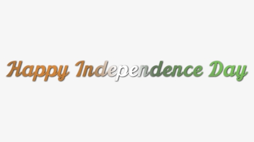 Independence Day Text Png - Orange, Transparent Png, Free Download