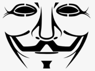 Joker Clipart Svg - Guy Fawkes Mask, HD Png Download, Free Download