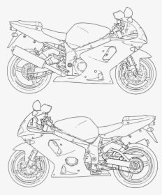 Motorcycle Outline Vector Free, HD Png Download, Free Download
