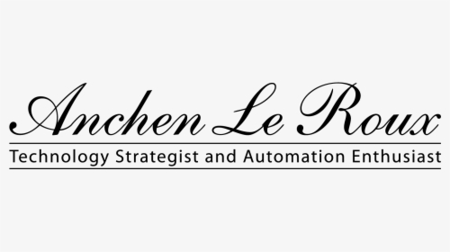 Anchen Le Roux - Calligraphy, HD Png Download, Free Download