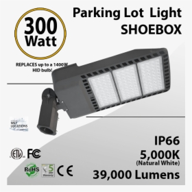 300 Watt Led Pole Head 39000lm Equal 1400w Mh - Certificate, HD Png Download, Free Download