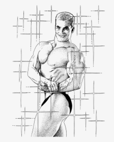 Body Building, Posing, Muscles, Man, Show, Sport, Model - Sketch, HD Png Download, Free Download