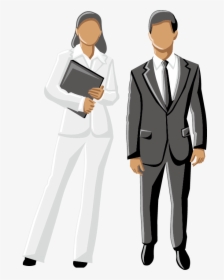 Men Clipart Business Woman - Business Man And Woman, HD Png Download, Free Download