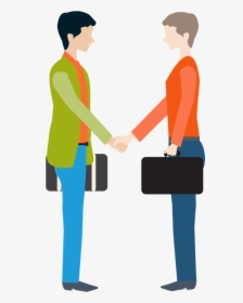 1dsp 20160201 Business - Business Shaking Hands Cartoon, HD Png Download, Free Download