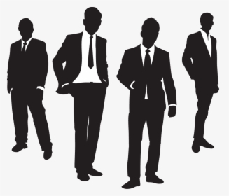 Business Man In Suit Silhouette - Men In Suits Silhouette, HD Png Download, Free Download