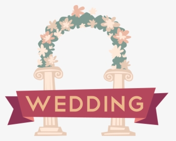 Marriage Clipart Mandap - Cartoon Wedding Arch, HD Png Download, Free Download