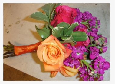 Clip Art Purple Orange Flowers - Garden Roses, HD Png Download, Free Download