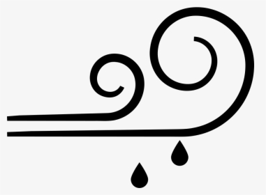 Transparent Rain Png Transparent - Rain And Wind Icon, Png Download, Free Download