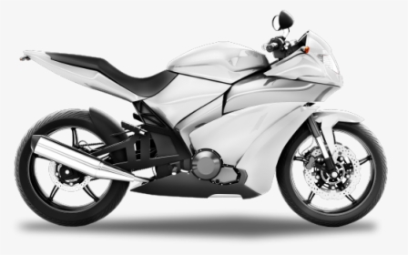 Motorbike Insurance - White Big Bike, HD Png Download, Free Download