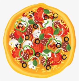 Pizza Clipart Vegetable Pizza, HD Png Download, Free Download