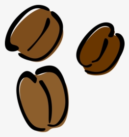 Vector Illustration Of Coffee Bean Seeds Of The Coffee - Coffee Beans Clipart Png, Transparent Png, Free Download