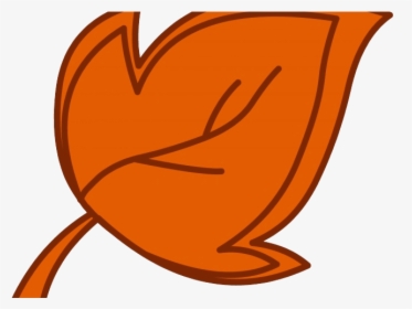 Orange Leaf Maple Clipart Cartoon Fall Leaves Transparent - Leaf Cartoon, HD Png Download, Free Download