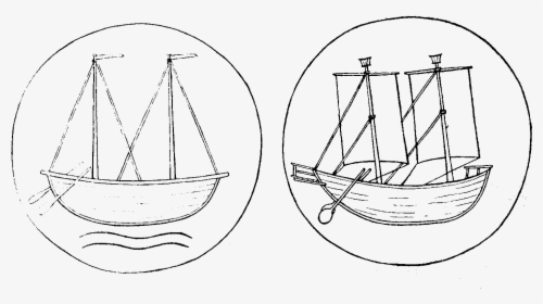 Periplus 244 Indian Coins - Sail, HD Png Download, Free Download